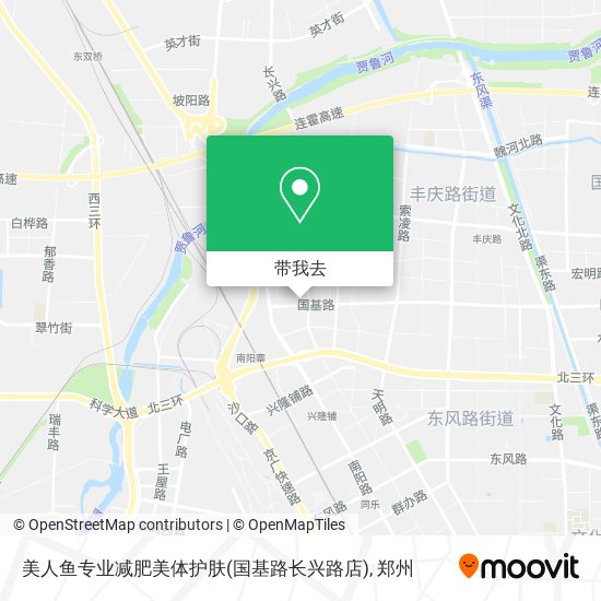美人鱼专业减肥美体护肤(国基路长兴路店)地图
