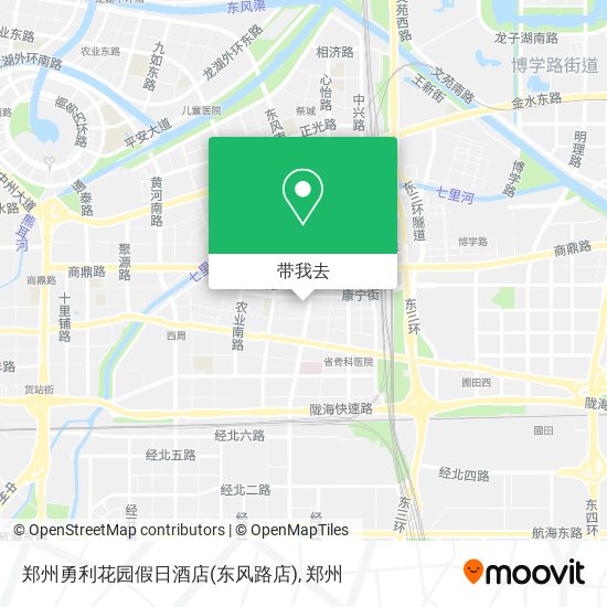 郑州勇利花园假日酒店(东风路店)地图