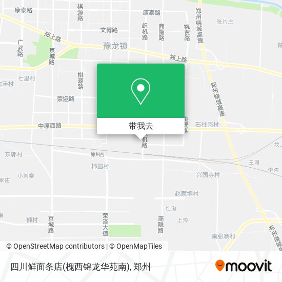 四川鲜面条店(槐西锦龙华苑南)地图