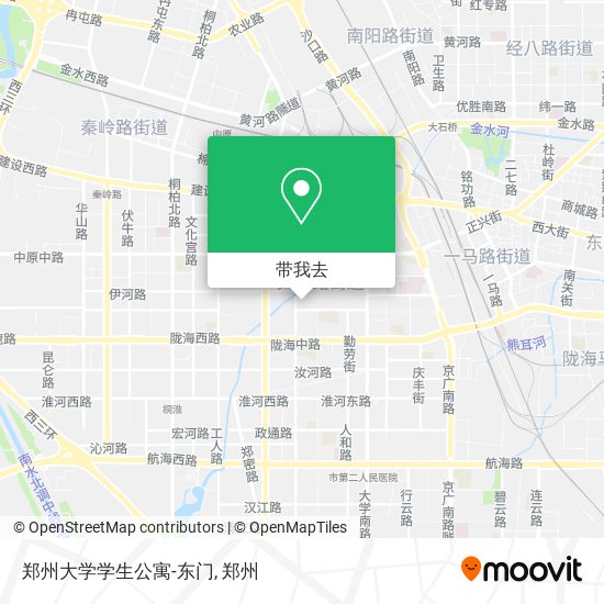 郑州大学学生公寓-东门地图
