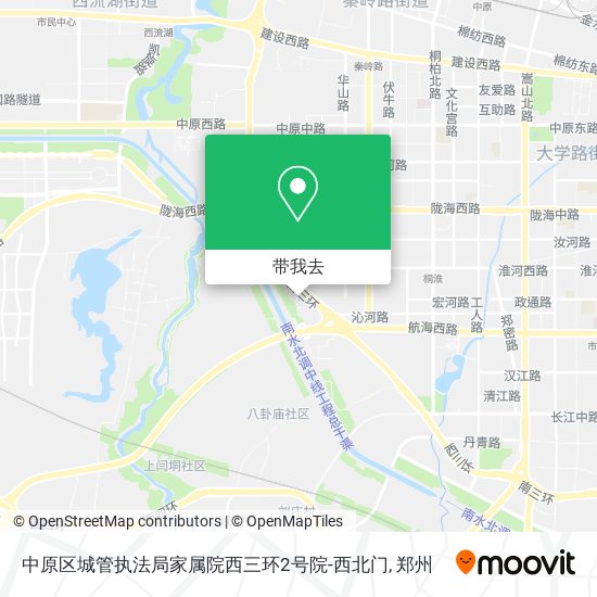 中原区城管执法局家属院西三环2号院-西北门地图