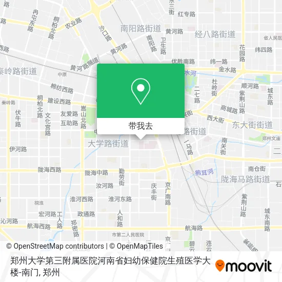 郑州大学第三附属医院河南省妇幼保健院生殖医学大楼-南门地图