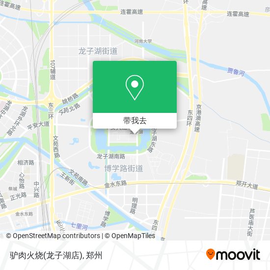 驴肉火烧(龙子湖店)地图