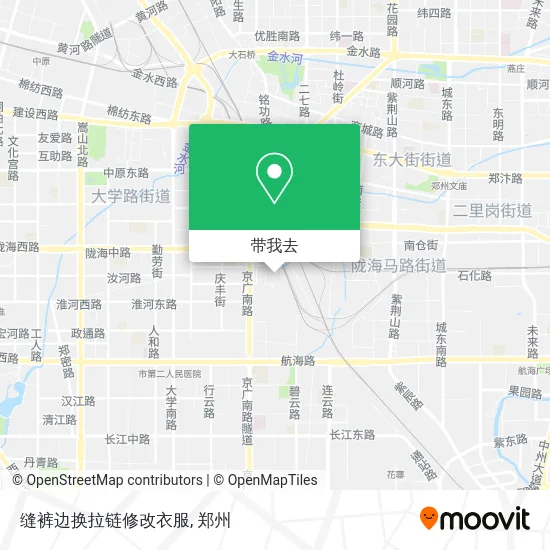 缝裤边换拉链修改衣服地图