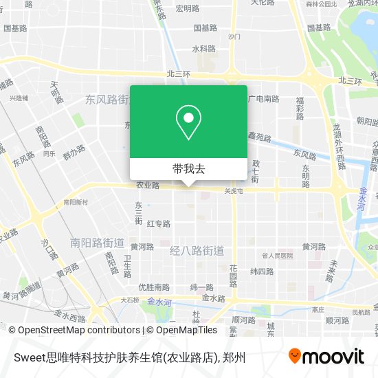 Sweet思唯特科技护肤养生馆(农业路店)地图