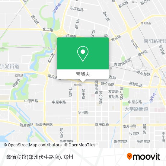 鑫怡宾馆(郑州伏牛路店)地图