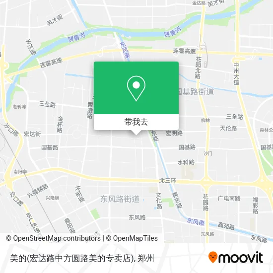 美的(宏达路中方圆路美的专卖店)地图