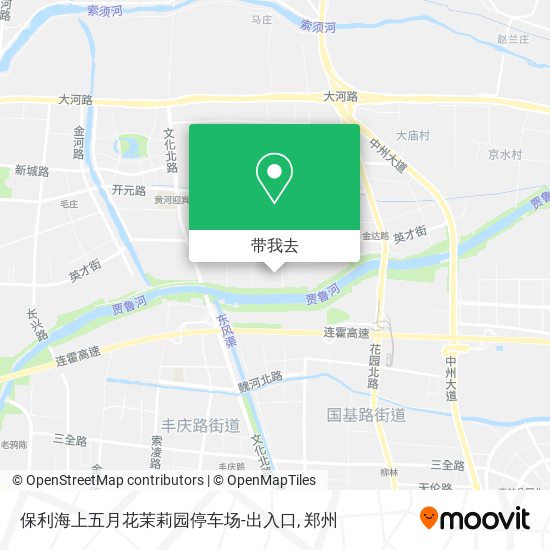 保利海上五月花茉莉园停车场-出入口地图