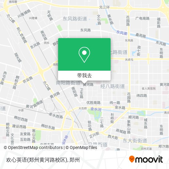 欢心英语(郑州黄河路校区)地图