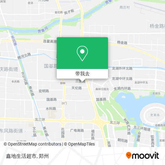 鑫地生活超市地图