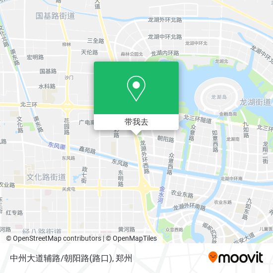中州大道辅路/朝阳路(路口)地图