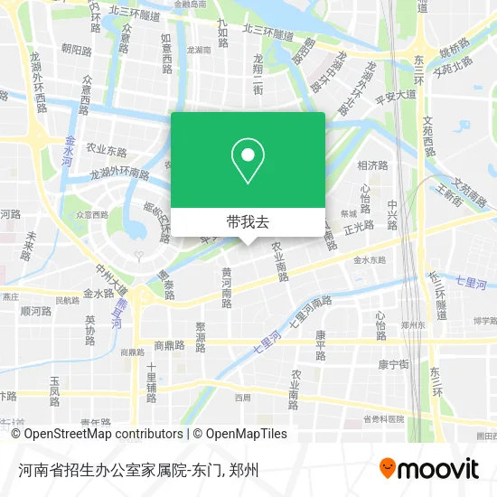 河南省招生办公室家属院-东门地图