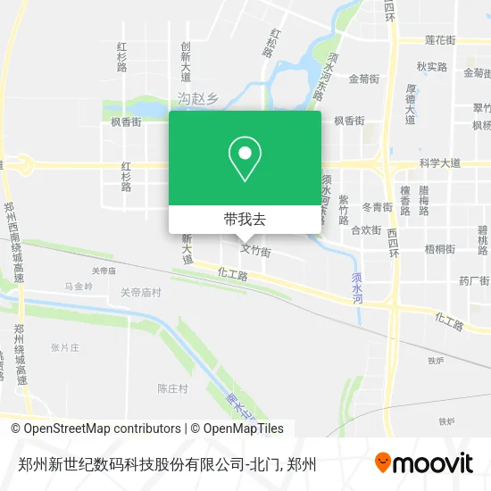 郑州新世纪数码科技股份有限公司-北门地图