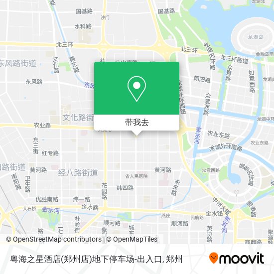 粤海之星酒店(郑州店)地下停车场-出入口地图