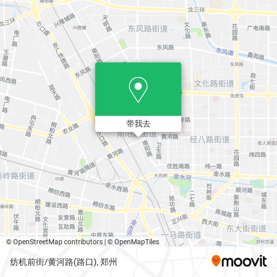 纺机前街/黄河路(路口)地图