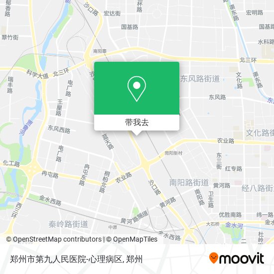 郑州市第九人民医院-心理病区地图