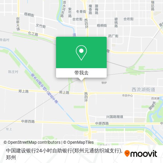 中国建设银行24小时自助银行(郑州元通纺织城支行)地图