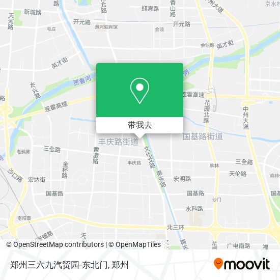 郑州三六九汽贸园-东北门地图
