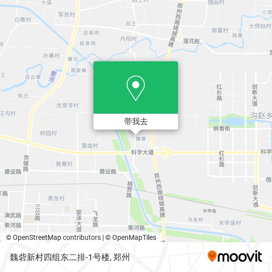 魏砦新村四组东二排-1号楼地图
