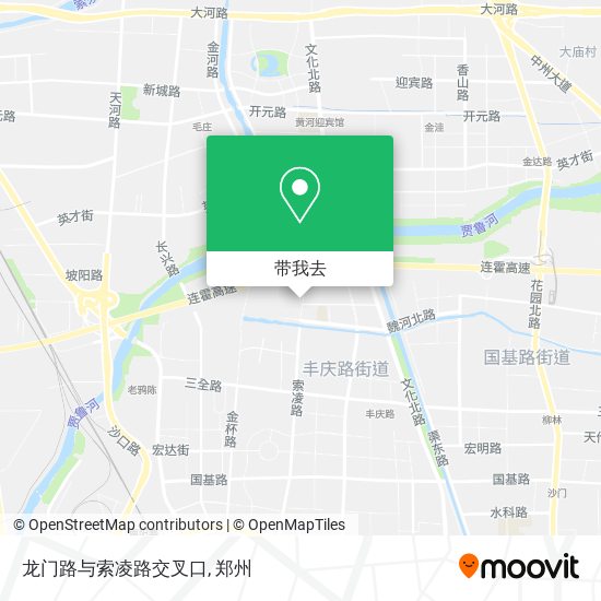 龙门路与索凌路交叉口地图