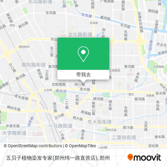 五贝子植物染发专家(郑州纬一路直营店)地图