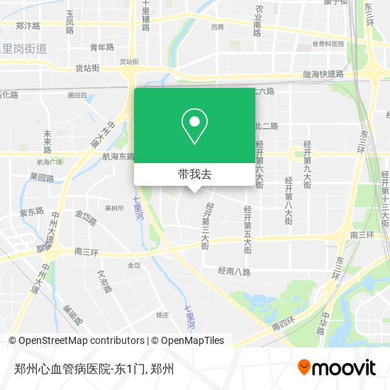 郑州心血管病医院-东1门地图