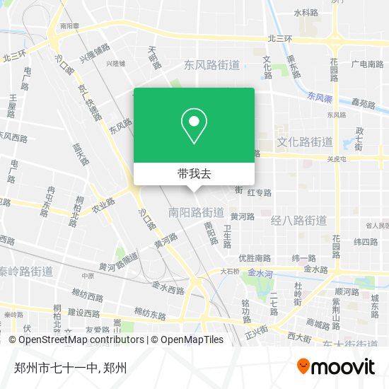 郑州市七十一中地图
