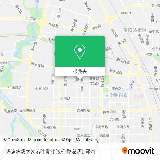 蚂蚁农场大麦若叶青汁(协作路总店)地图