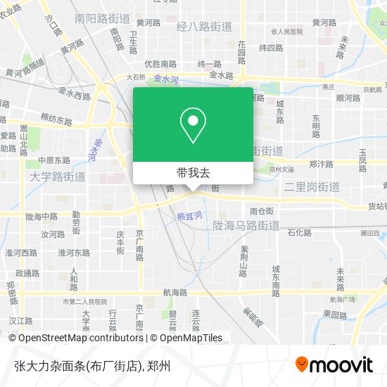 张大力杂面条(布厂街店)地图