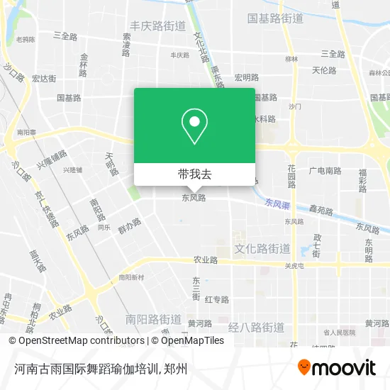 河南古雨国际舞蹈瑜伽培训地图