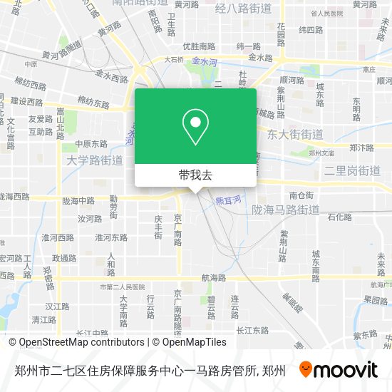 郑州市二七区住房保障服务中心一马路房管所地图