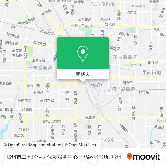 郑州市二七区住房保障服务中心一马路房管所地图