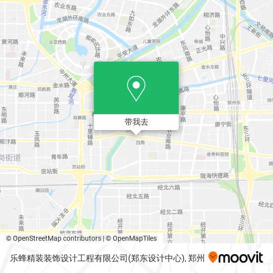 乐蜂精装装饰设计工程有限公司(郑东设计中心)地图