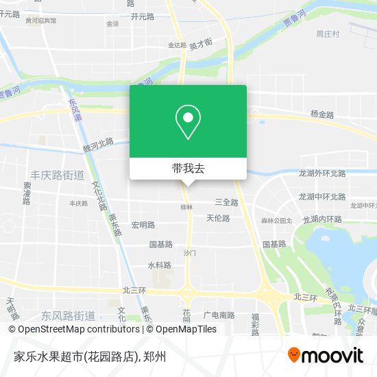 家乐水果超市(花园路店)地图