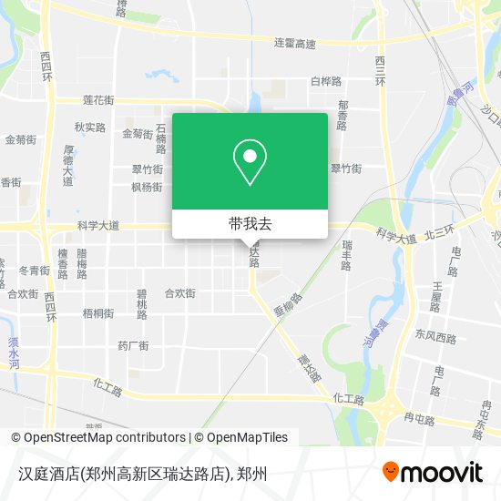 汉庭酒店(郑州高新区瑞达路店)地图