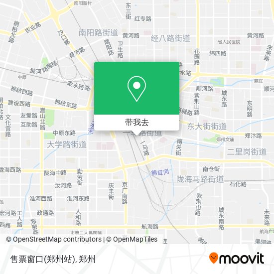 售票窗口(郑州站)地图