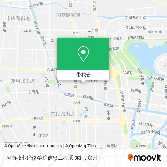 河南牧业经济学院信息工程系-东门地图
