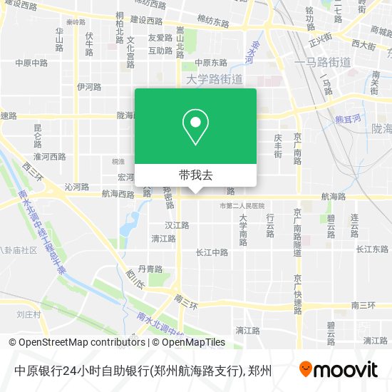 中原银行24小时自助银行(郑州航海路支行)地图