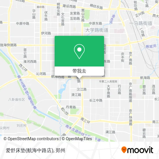 爱舒床垫(航海中路店)地图