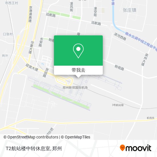 T2航站楼中转休息室地图