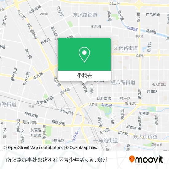 南阳路办事处郑纺机社区青少年活动站地图