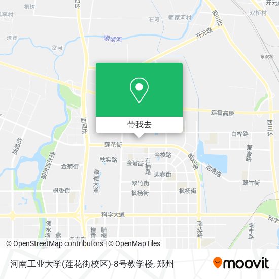 河南工业大学(莲花街校区)-8号教学楼地图
