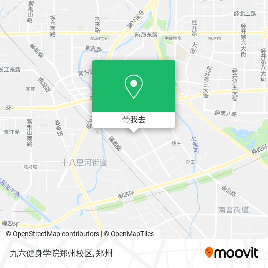 九六健身学院郑州校区地图