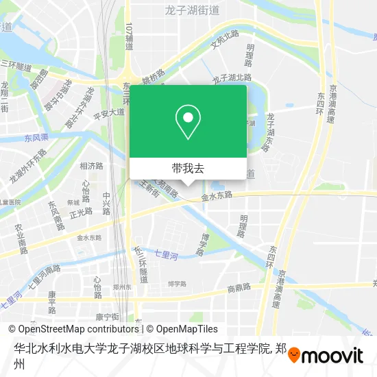 华北水利水电大学龙子湖校区地球科学与工程学院地图