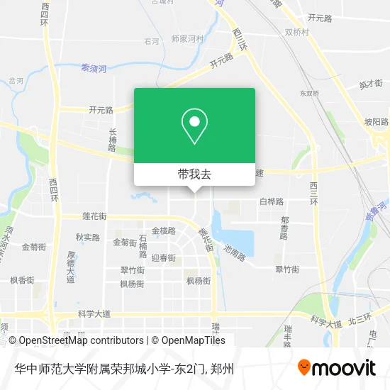 华中师范大学附属荣邦城小学-东2门地图
