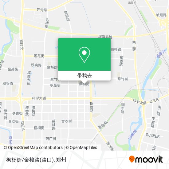 枫杨街/金梭路(路口)地图