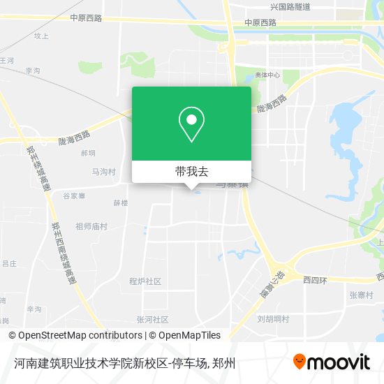 河南建筑职业技术学院新校区-停车场地图