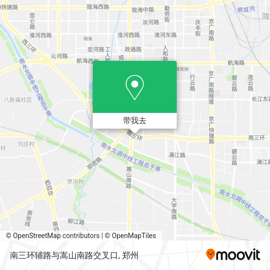 南三环辅路与嵩山南路交叉口地图
