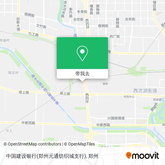 中国建设银行(郑州元通纺织城支行)地图