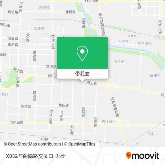 X032与商隐路交叉口地图